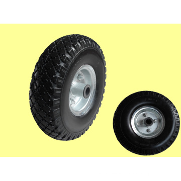 Wheels 300-4 PU, Metal Rim F16 Hole and Hub Length 51mm, with Roller Bearings Hole 20mm